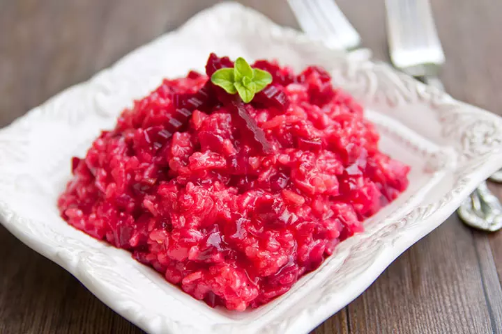 Beetroot risotto recipes for baby