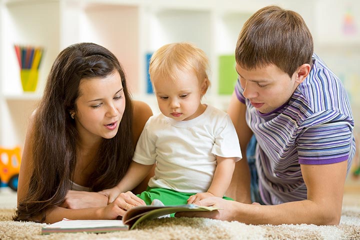 Book reading activities for 15 month old baby