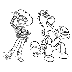 Toy Story cartoon coloring page