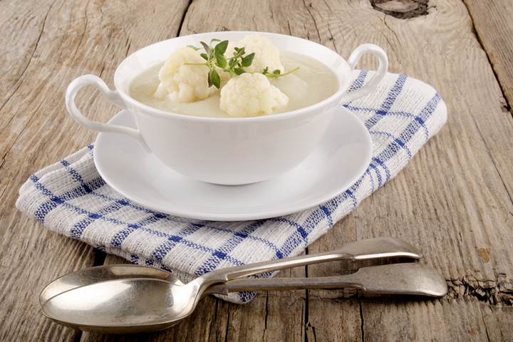 Cauliflower vegetable soup recipe for kids