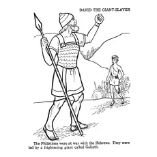 David the Giant Slayer Coloring Pages