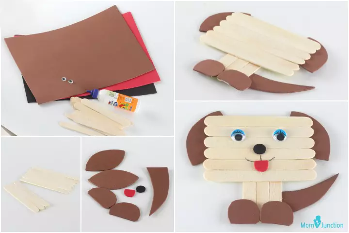 Simple dog themed animal crafts for kids