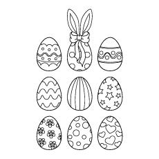 Top 25 Free Printable Easter Egg Coloring Pages Online