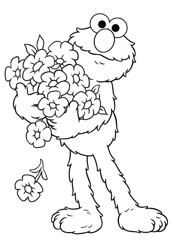 Elmo-holding-flowers