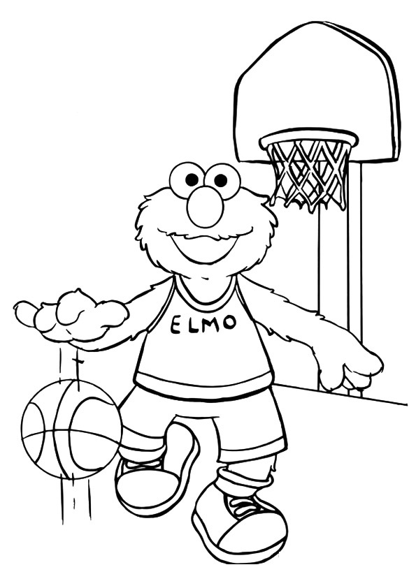 Elmo-playing-happily-with-busketball