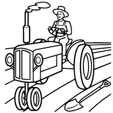 Free tractor coloring pages