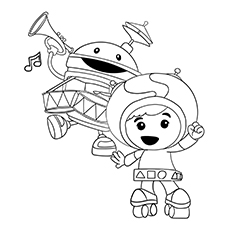 Geo and Bot, Team Umizoomi coloring page