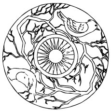 Animal geometric coloring pages