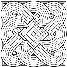 Geometric coloring pages for adults