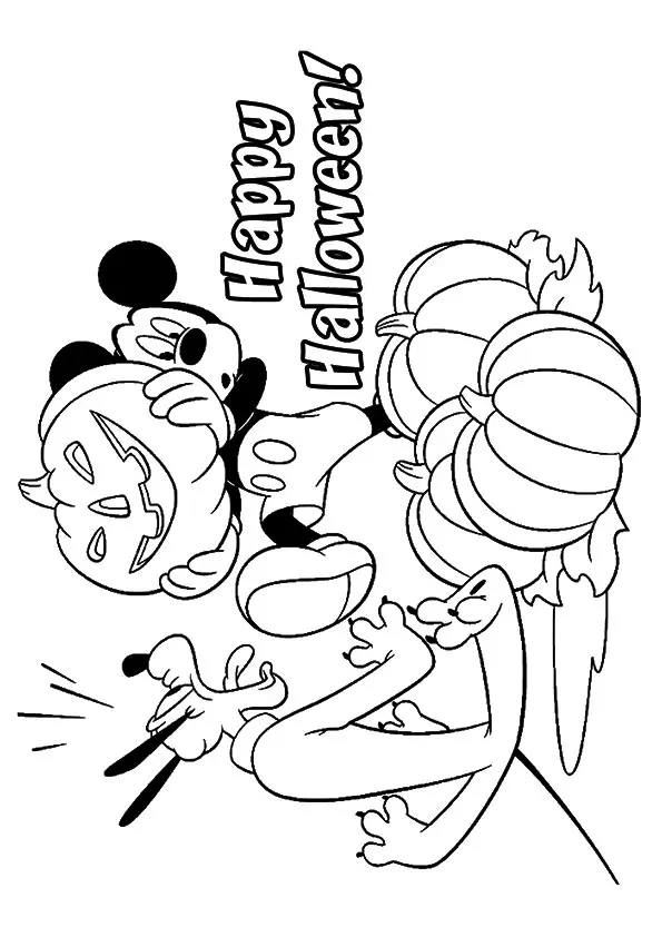 Halloween-coloring-pages-mickey-and-pluto