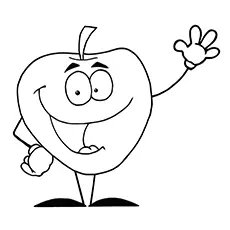I am an apple coloring pages