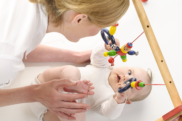 Kick The Toy Activity For 5-Month-Olds
