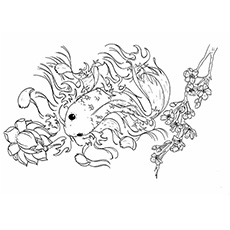 Koi fish by DJ Neogirl coloring page