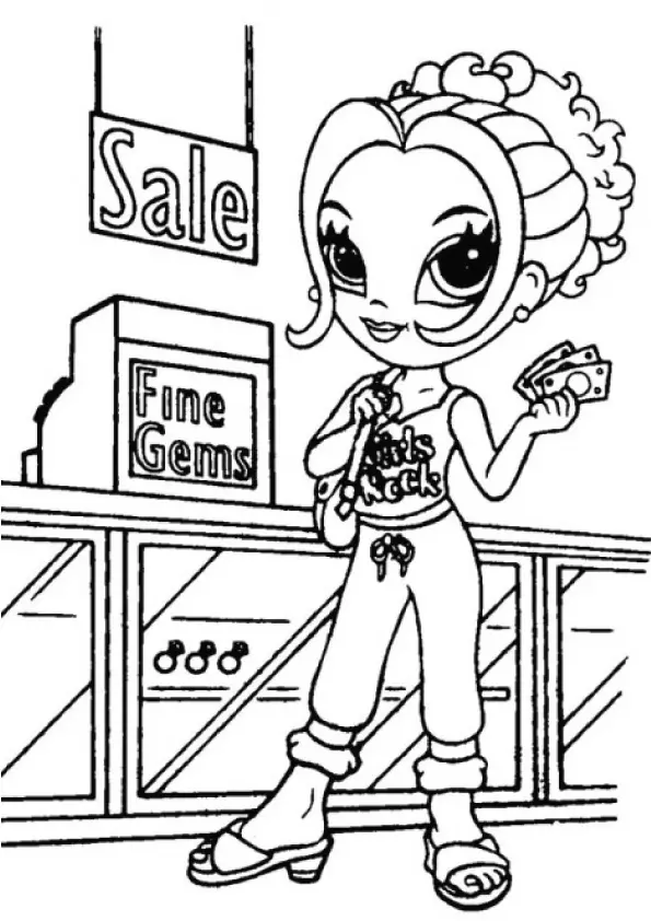 Lisa-Frank-Shopping-Coloring-Pages