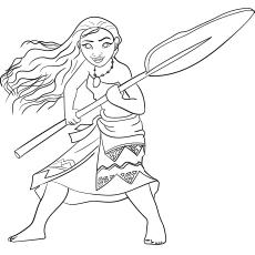 Moana princess coloring pages