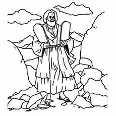 Walking with The Ten Commandments, Moses coloring page