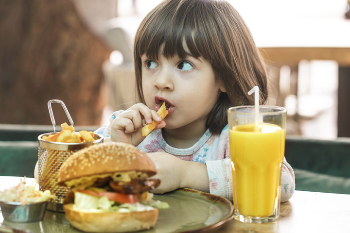 Excessive consumption of juices and junk food may cause obesity