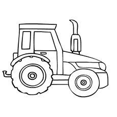 Parking tractor coloring pages