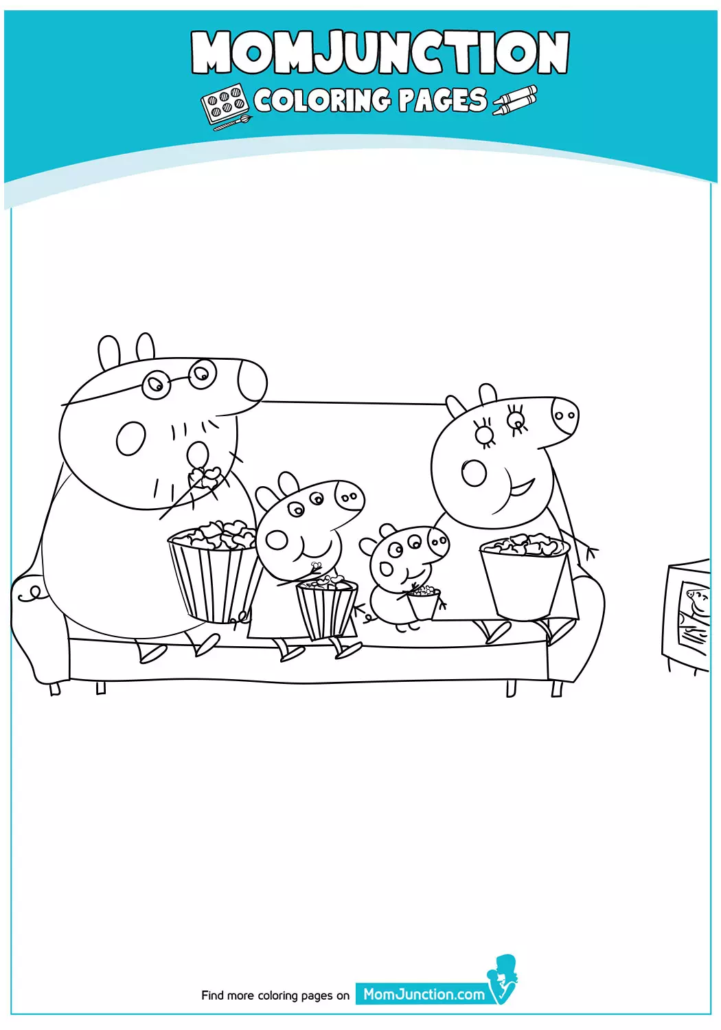 Peppa-Family-Eating-Popcorn