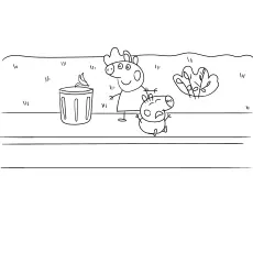 Angry peppa pig coloring pages