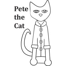 Pete the Cat coloring page