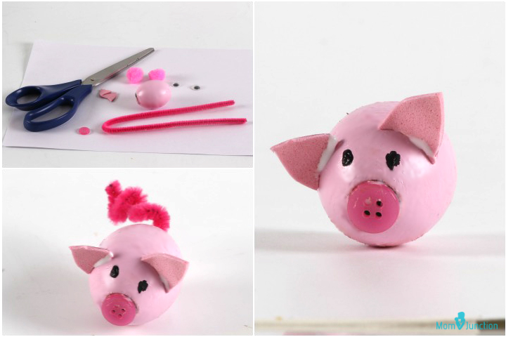 Fun pig themed animal crafts for kids