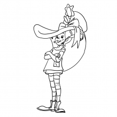 Best Pippi Longstocking hat coloring pages