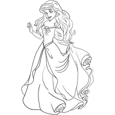 Ariel princess coloring pages
