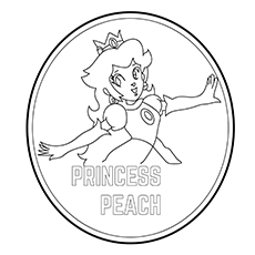 Princess Peach coloring page