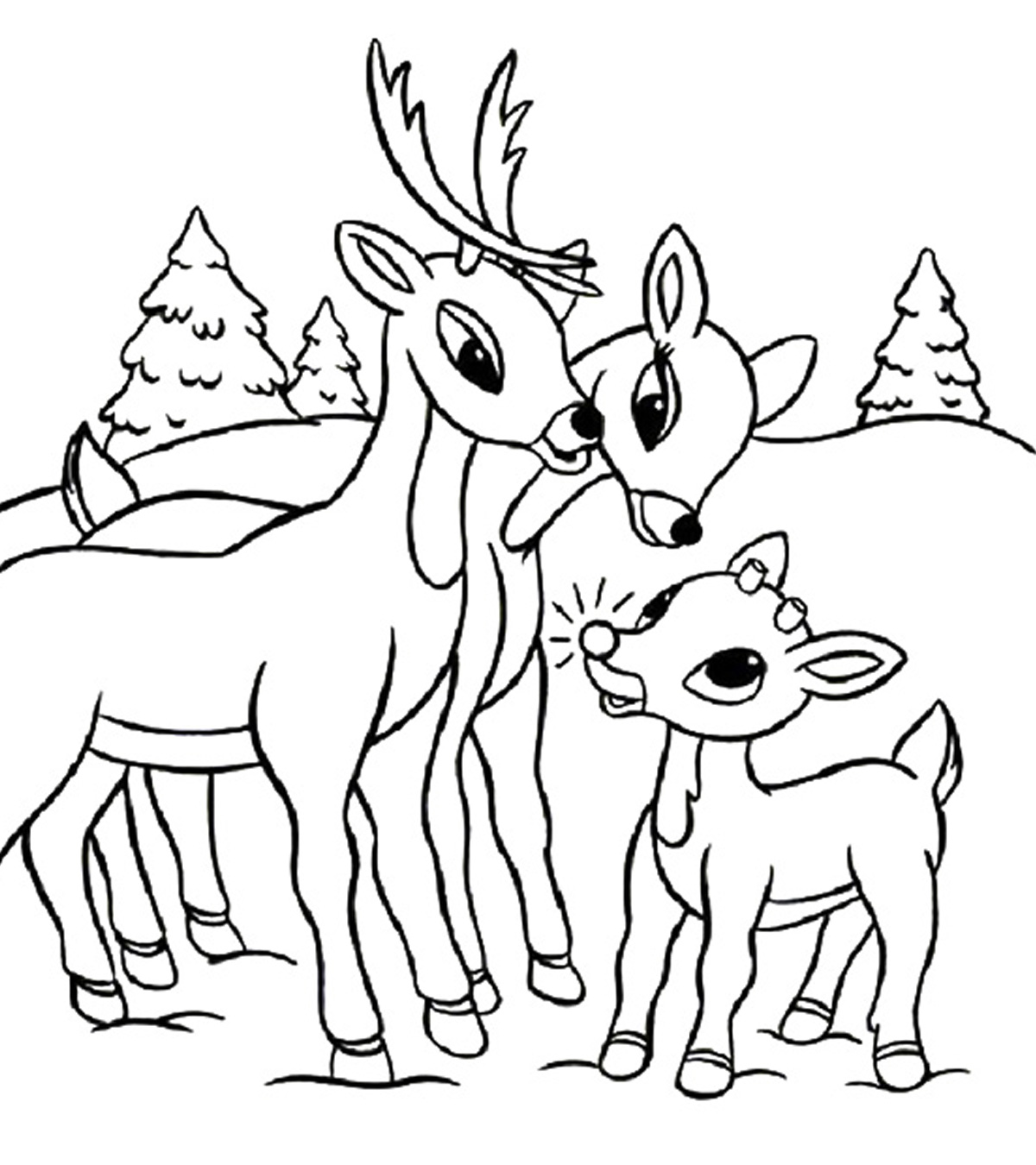 20 Best Rudolph The Red Nosed Reindeer Coloring Pages For