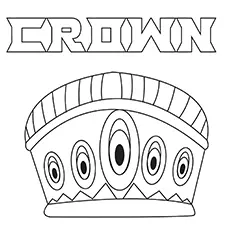 Coloring pages Simple-Crown-16