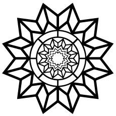 geometric coloring pages for teens