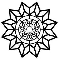Simple geometric coloring pages design_image