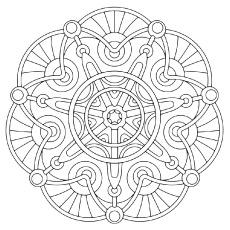 Simple geometric coloring pages