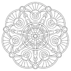 Simple geometric coloring pages