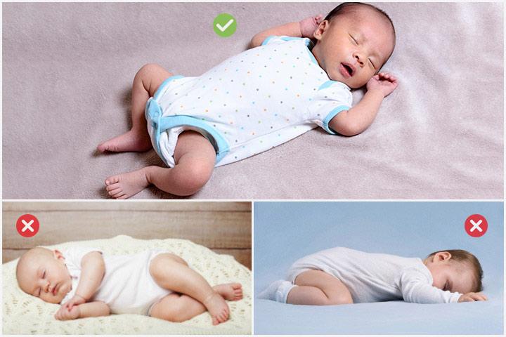 baby sleeping on side newborn