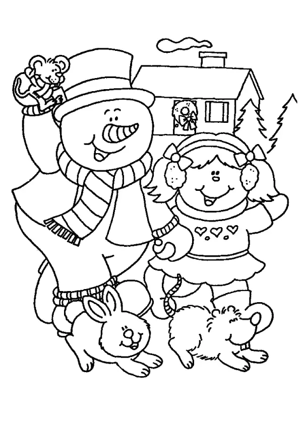 Snowman-Coloring-pages