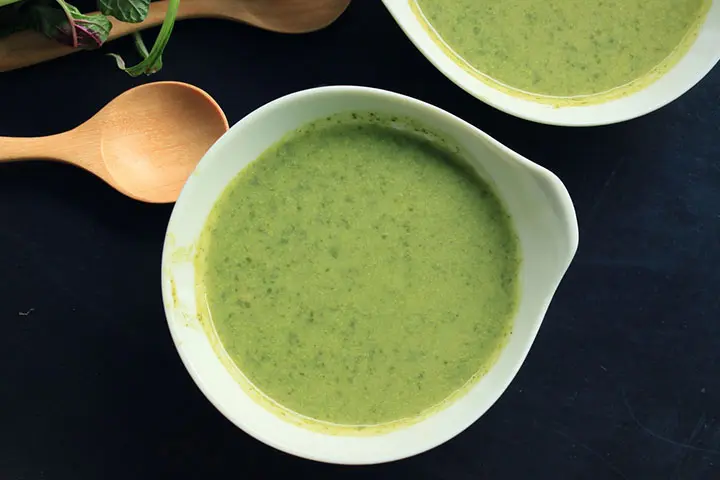 Apple and Spinach Puree