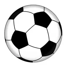 A soccer ball coloring page_image