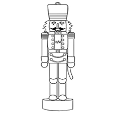 Letter N for Nutcracker coloring pages