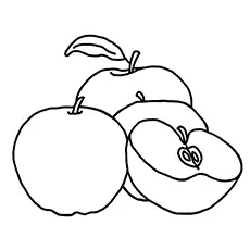 Apples coloring pages