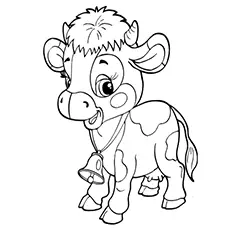 Baby Calf Coloring Pages