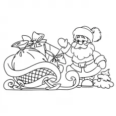 The Christmas holiday coloring page