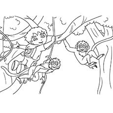 go diego go coloring pages