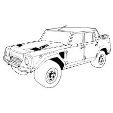 Lamborghini LM002 coloring page