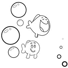 The little fish from Bubble Guppies coloring page