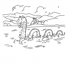 Coloring Pages Kids 2020: 34 Loch Ness Monster Coloring Pages