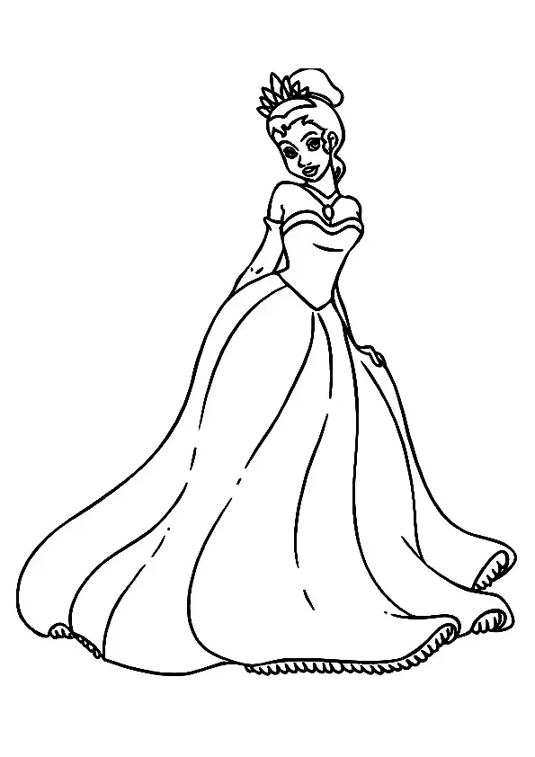 The-Princess-Tiana-Wearing-Gown