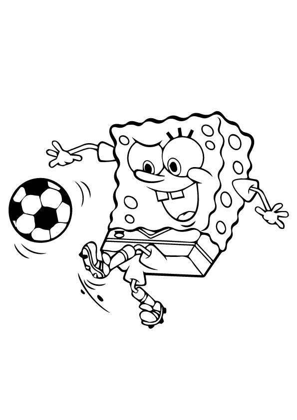 The-Sponge-Bob-a-playing-With-The-Soccer-ball