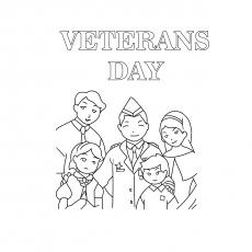 The veterans day military coloring pages